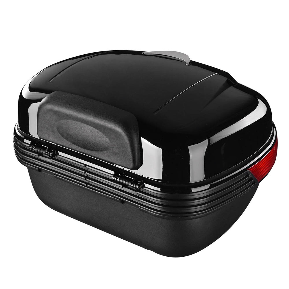Yescom Motorcycle Top Case 35L Quick Release Gloss Black New