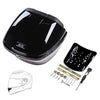 Yescom Motorcycle Top Case 35L Quick Release Gloss Black New