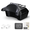 Yescom Motorcycle Top Case 35L Quick Release Gloss Black New