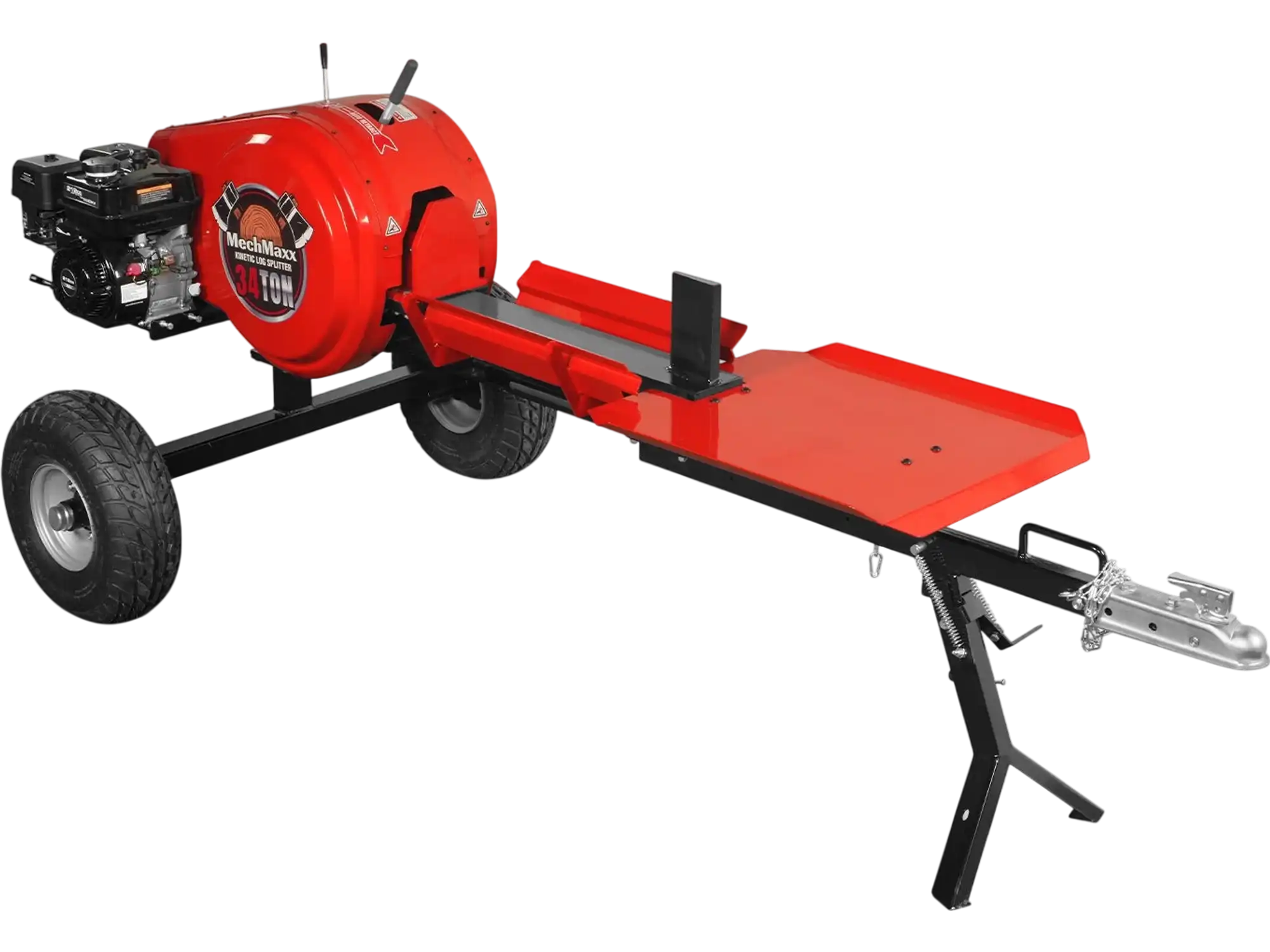MechMaxx KT34 Log Splitter 34 Ton Kinetic Fast 7 HP Ducar Gasoline Engine 28