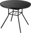 34 Inch Patio Dining Table with 1.5 inch Umbrella Hole for Garden