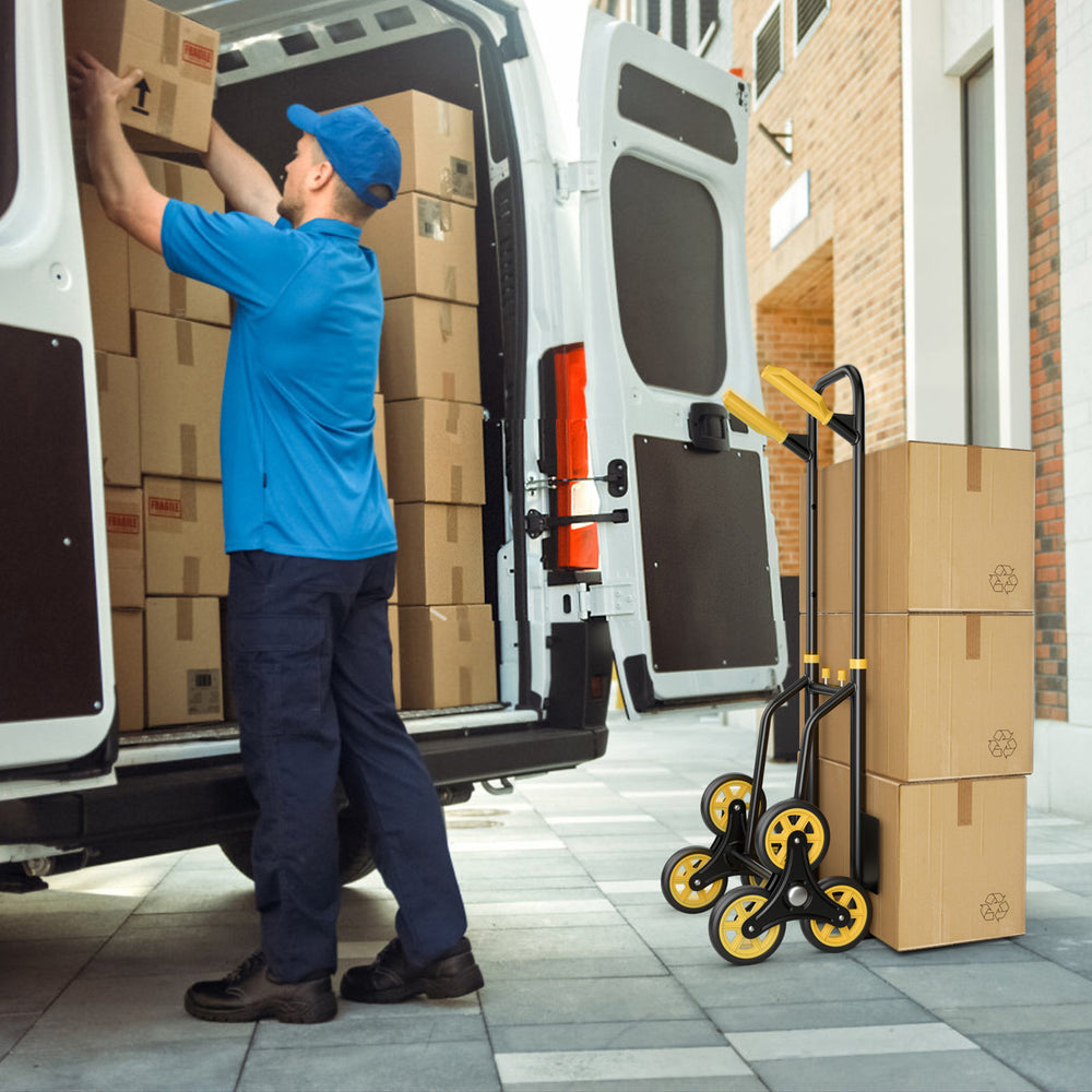 350 Lbs Capacity Stair Climber Hand Truck with Telescoping Handle - Gallery View 2 of 10