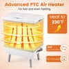 35L beige towel warmer with PTC heater, 360° air circulation, and dual heating modes for efficient drying and warming.