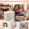 35L beige towel warmer with heating and drying modes, designed for efficient towel warming and easy storage in.