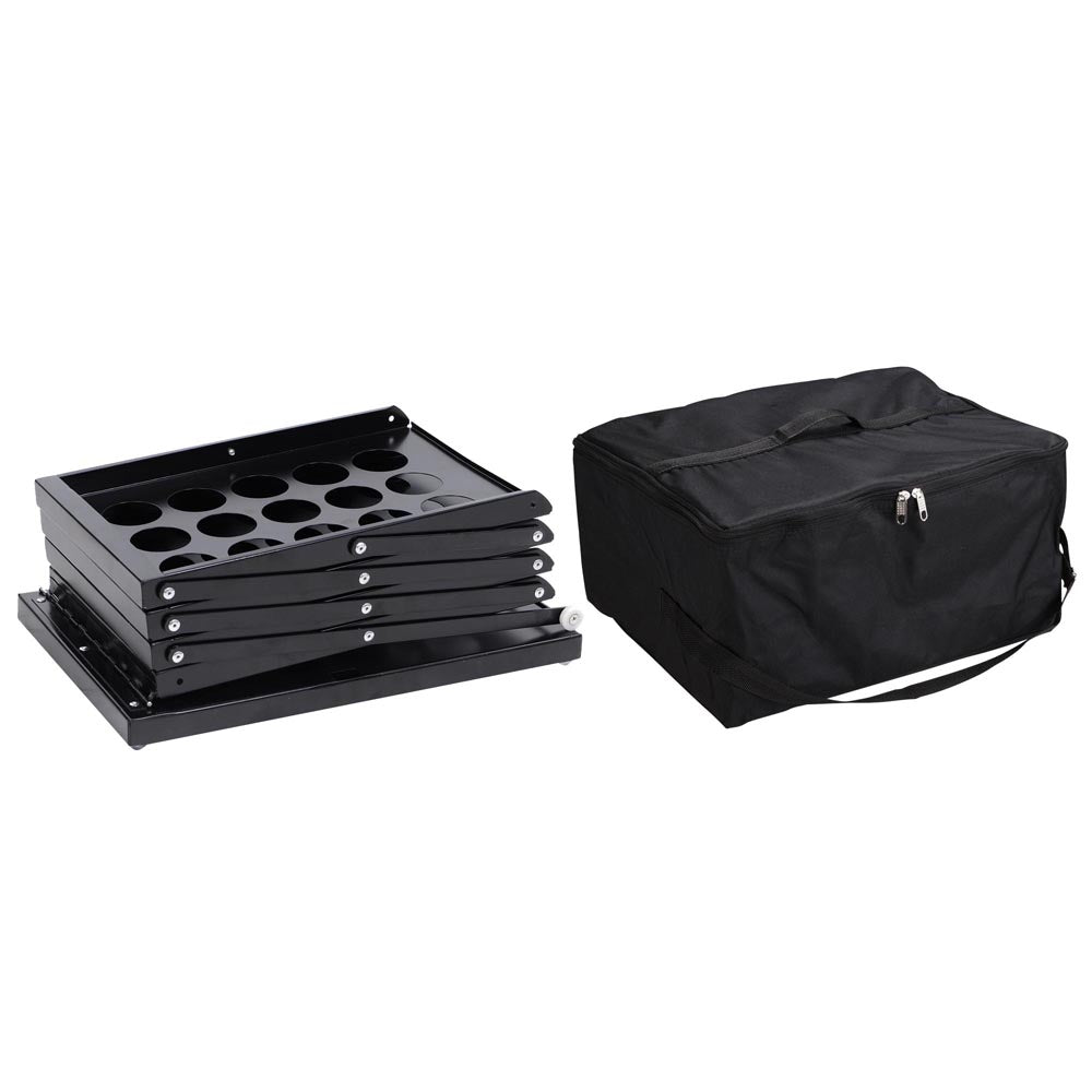 Yescom Collapsible Literature Rack Display Stand 4 Pocket Black New ...