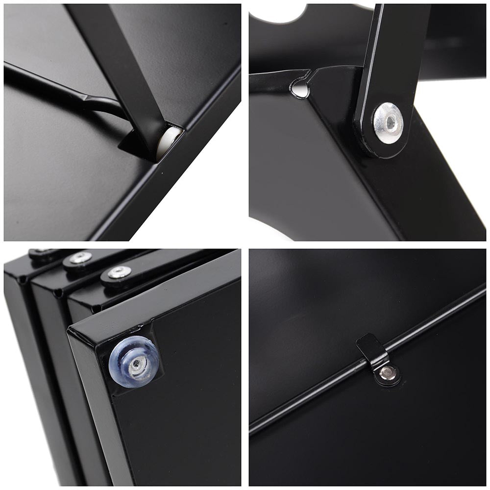 Yescom Collapsible Literature Rack Display Stand 4 Pocket Black New ...