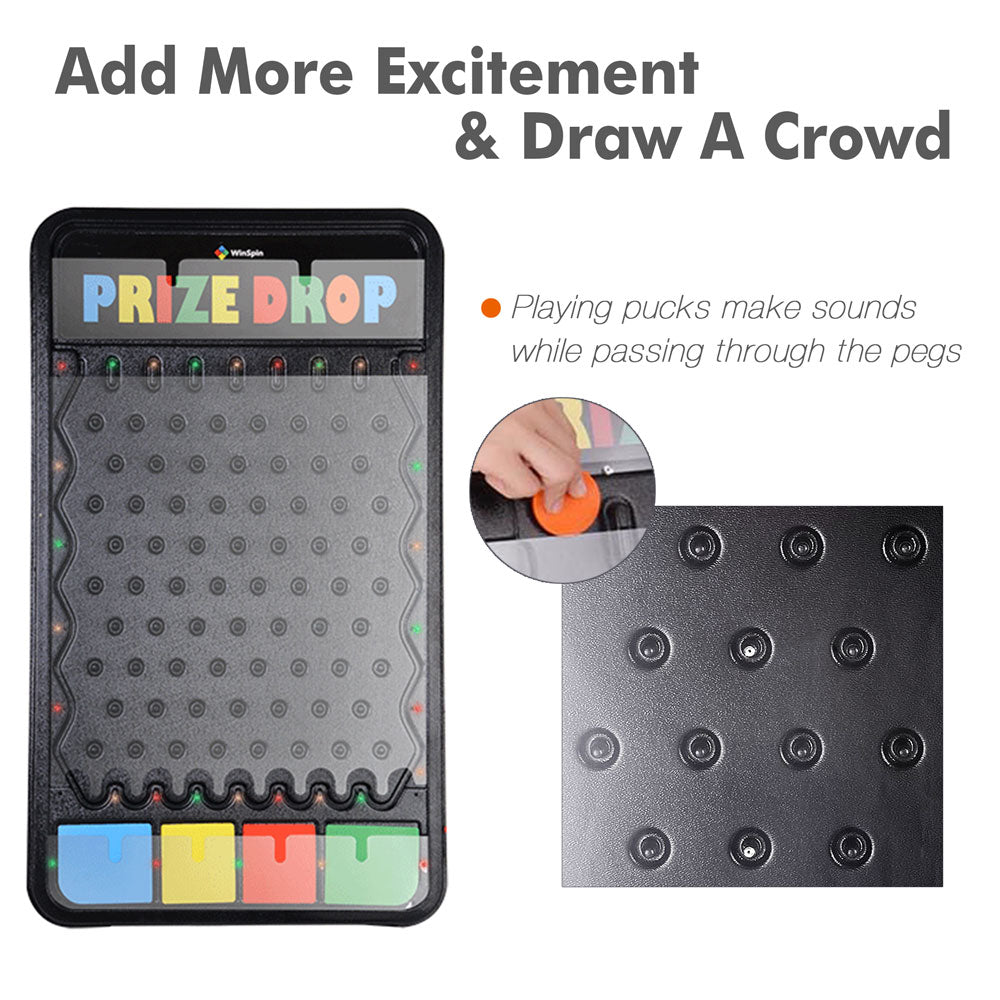 Yescom Prize Drop Board 41x25 inch Custom LED Lights New