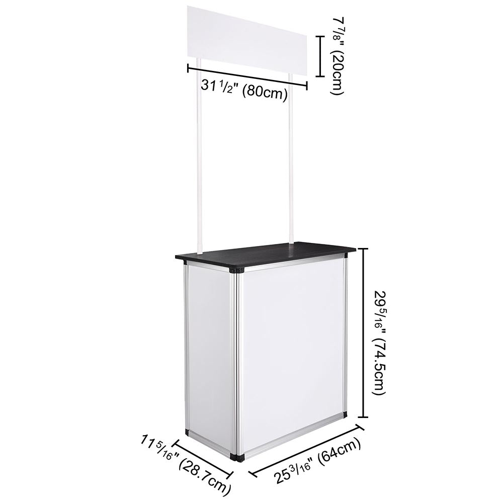 Yescom Foldable Promotional Trade Show Counter Wood Countertop New ...