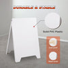 Yescom Double Side Sign Board Frame PVC White New