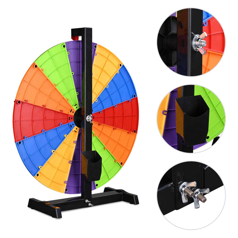 Yescom Modular Dry Erase Prize Wheel 24" 12 Slots New