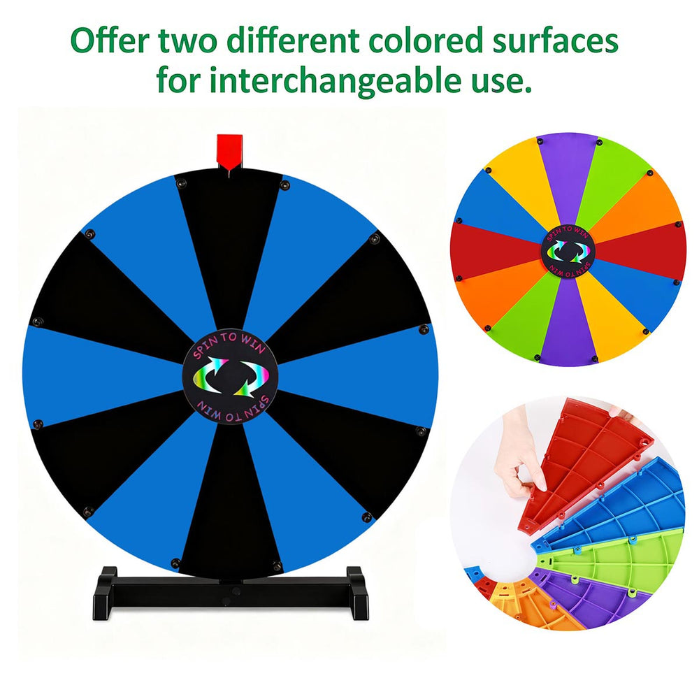 Yescom Modular Dry Erase Prize Wheel 24" 12 Slots New