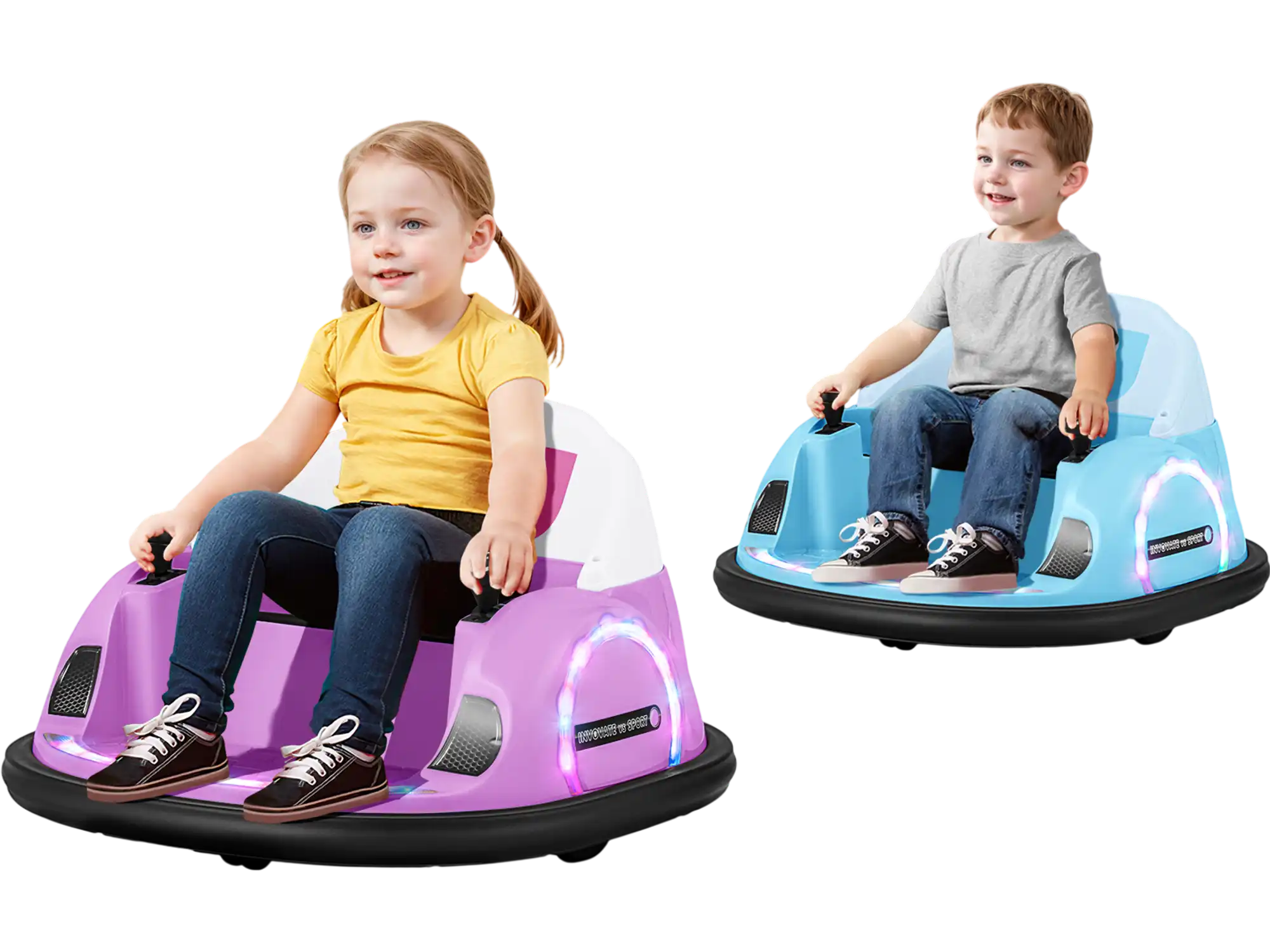 Costway 12V 360° Ride-On Bumper Car w/ Remote Control Pink 29548613 New