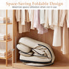 Folding lazy lounger couch with 15" height, featuring a space-saving design for easy storage when not in use.