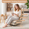 360° swivel floor gaming chair with adjustable backrest, sponge filling, and ergonomic support for reading and relaxing.