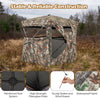 360° one-way see-through hunting blind with camouflage pattern, sturdy fiberglass poles, and waterproof fabric for.