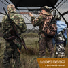 Hunting blind with camouflage patterns, featuring 360° visibility and multiple windows, ideal for 2-3 people in the.