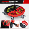 Removable tool storage tray for the 360° rolling mechanic stool, featuring compartments for organized tool access.
