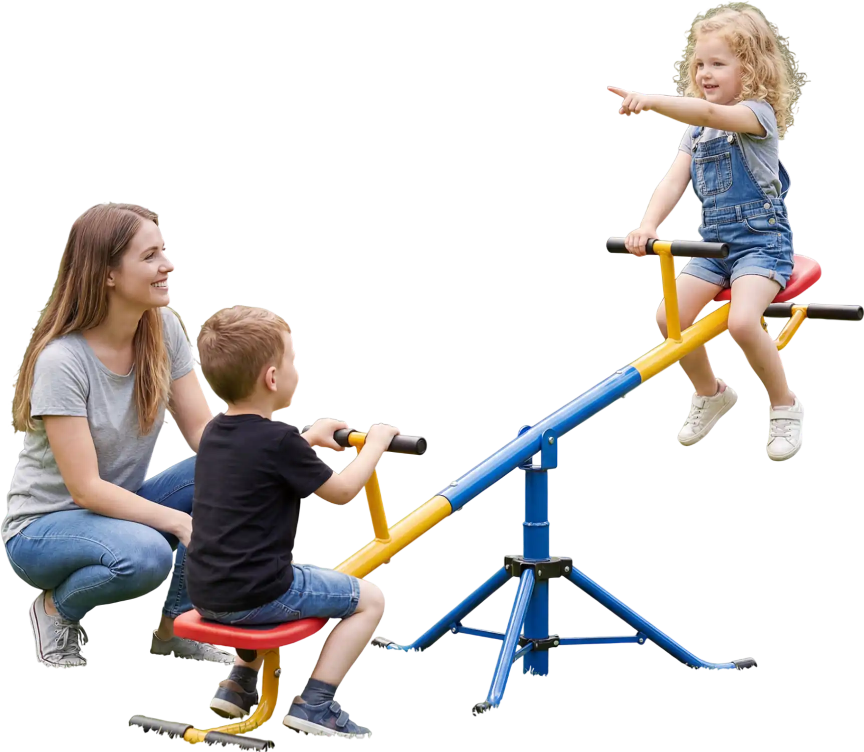 Costway 360° Swivel Kids Seesaw Teeter Totter 24916305 New
