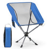 360° Swivel Camping Chair with Cup Holder and Side Pocket for Beach Support 300 LBS-Blue - Gallery View 1 of 1