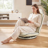 360° Swivel Floor Gaming Chair with 5-Level Adjustable Backrest-Beige - Gallery View 1 of 10