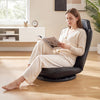 360° Swivel Floor Gaming Chair with 5-Level Adjustable Backrest-Black - Gallery View 1 of 10