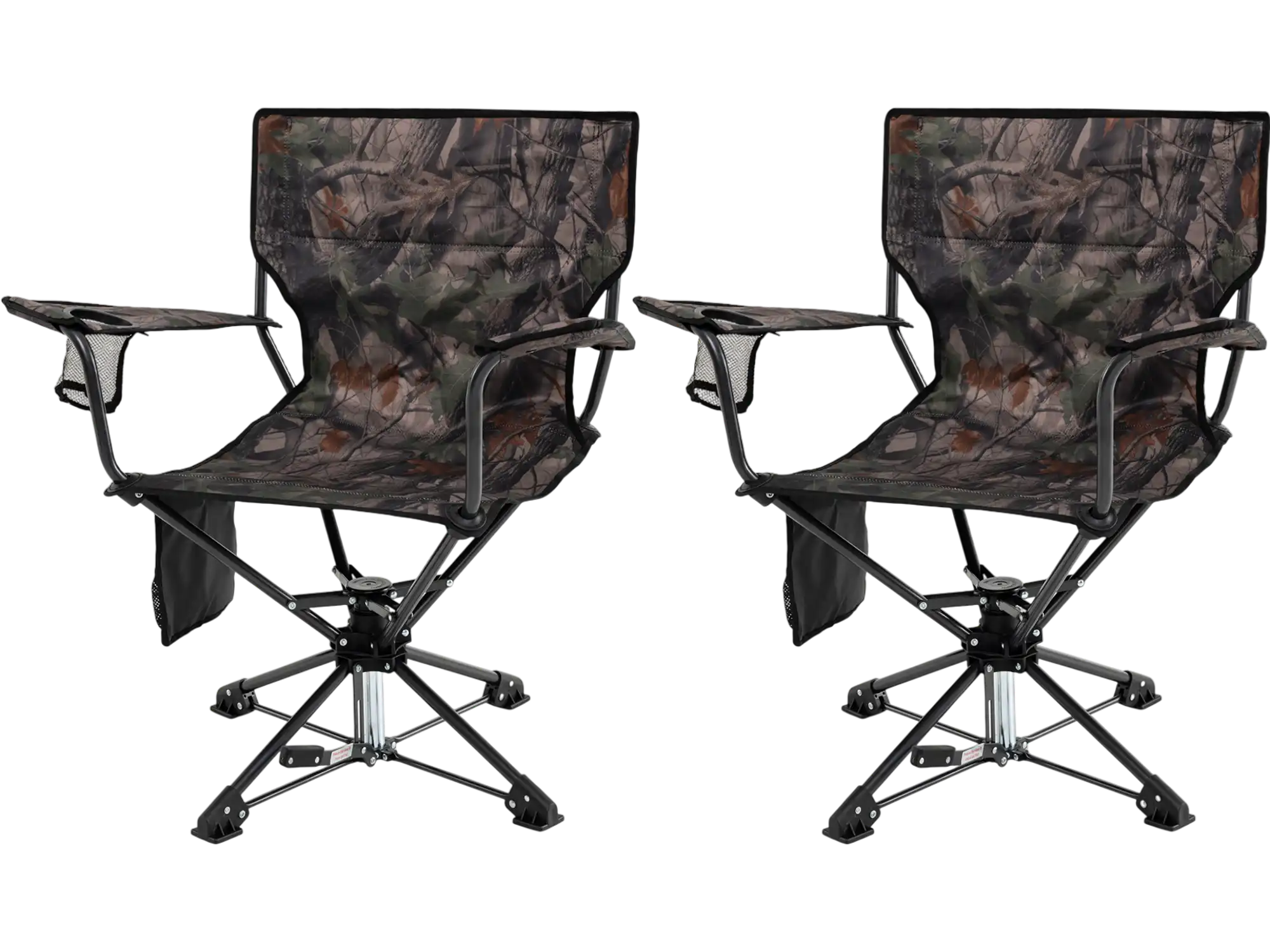 Costway 360° Swivel Portable Foldable Hunting Chair Set of 2 38889337 New