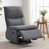 360° Swivel Rocking Chair with Cushioned Back for Living Room-Gray - Gallery View 1 of 11