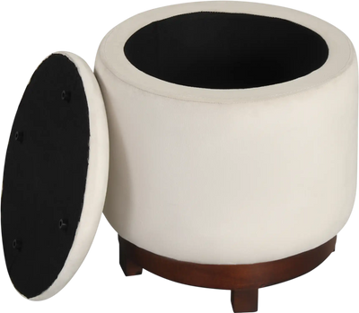 Costway Swivel Velvet Storage Ottoman Foot Rest 84848420 New