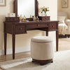 360° Swivel Velvet Foot Rest with Hidden Storage for Living Room-Beige - Gallery View 1 of 11