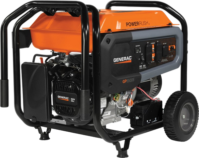 Generac GP6500E DF 6500W/8125W Generator Dual Fuel Gas Liquid Propane Electric Start Manufacturer RFB