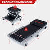 36" 2-in-1 mechanic creeper and Z-seat with 6 swivel casters, designed for comfort and support in garage use.