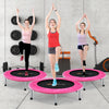 36 Inch Mini Folding Trampoline Portable Recreational Fitness Rebounder-Pink - Gallery View 1 of 14
