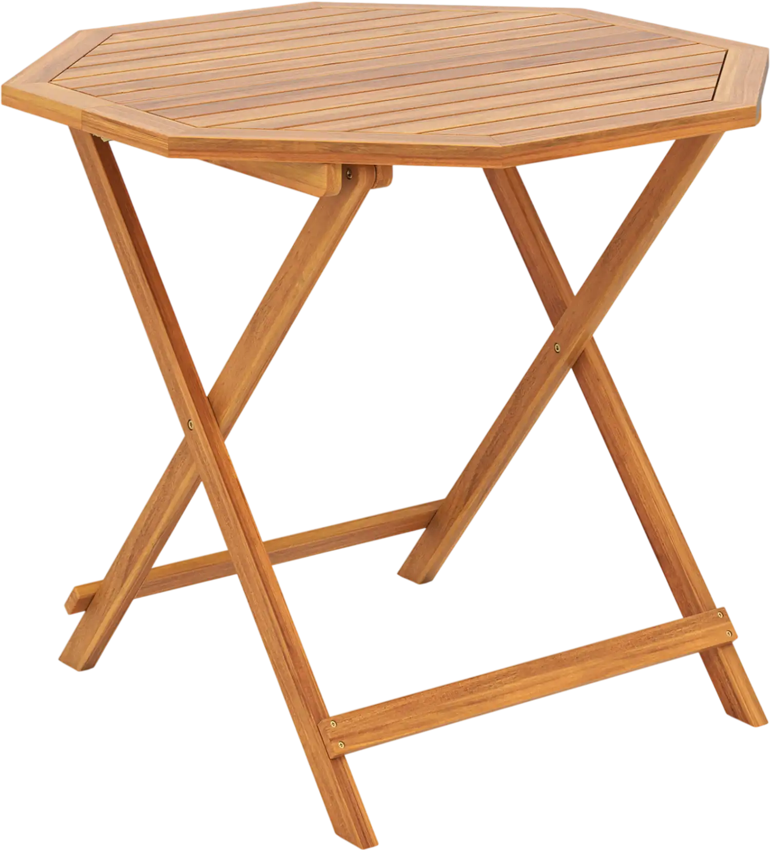 Costway Acacia Wood Outdoor Folding Octagonal Dining Table for 4 95543027 New