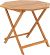 Acacia Wood Outdoor Folding Dining Table for 4 Octagonal with Slatted Tabletop