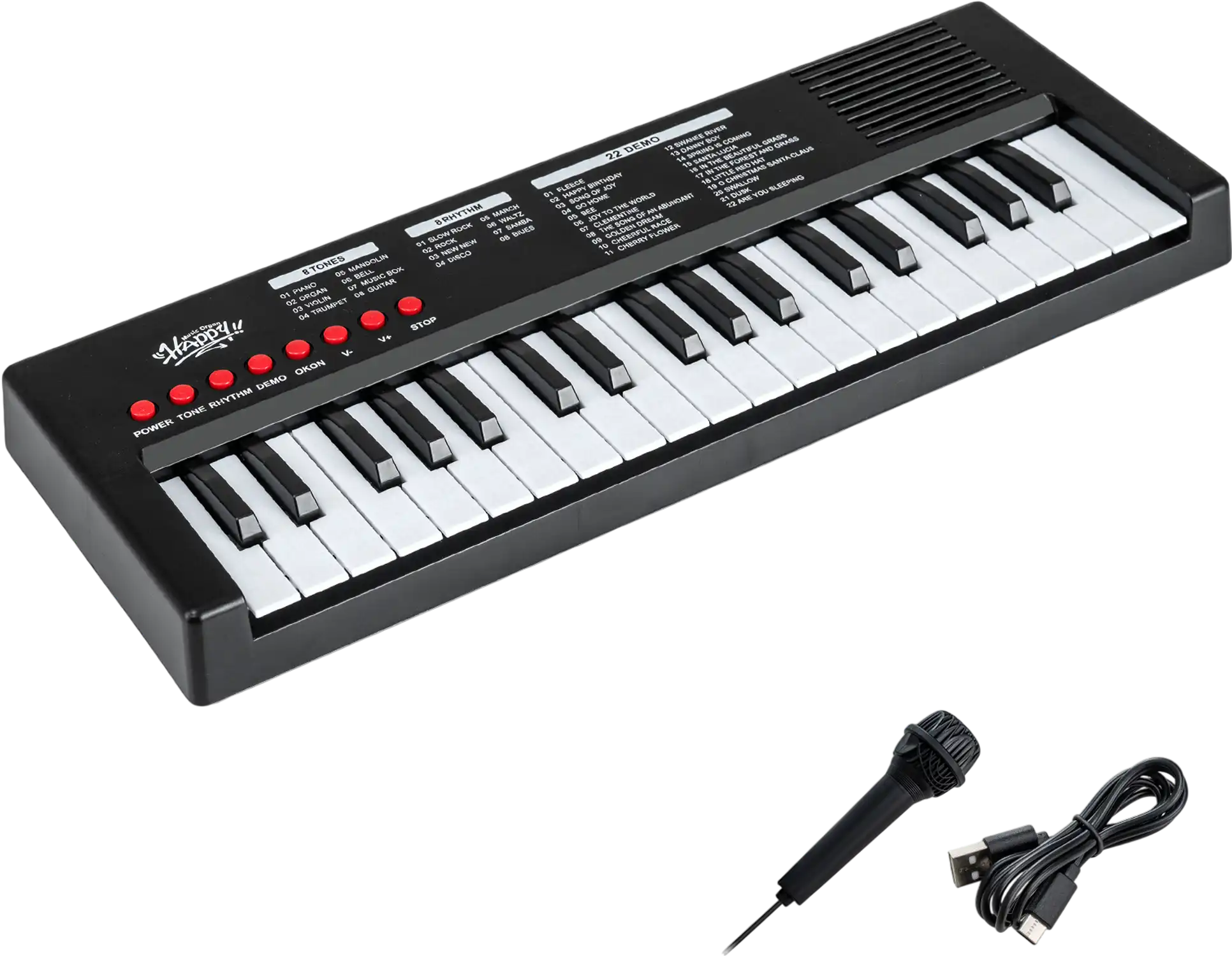 Costway 37-Key Kids Piano Keyboard w/ 8 Rhythms & Microphone 79374605 New