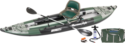 Sea Eagle 385FTAK_FR FastTrack Swivel Seat Fishing Rig Kayak Package New