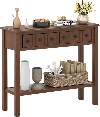 Costway Rustic Console Table 38