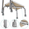 Yescom Medical Single Step Stool Chrome Steel w/ Handrail New