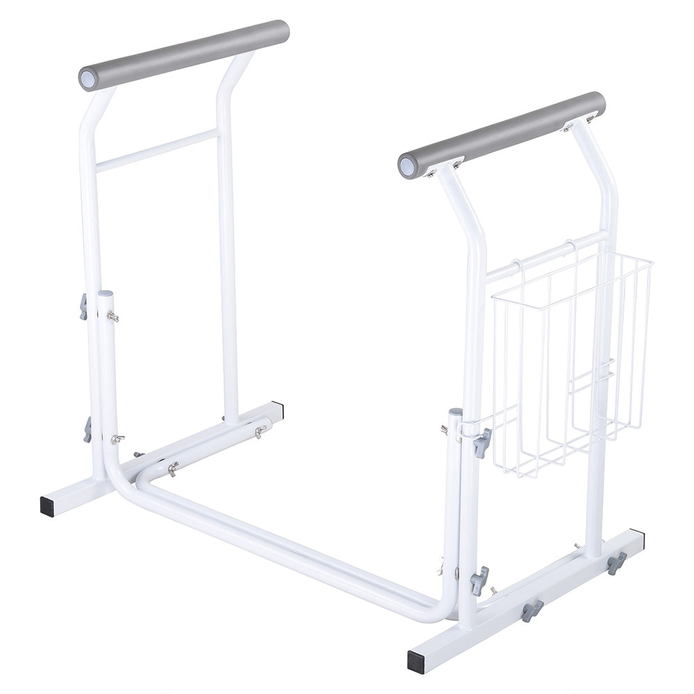 Yescom Freestanding Toilet Safety Rail Handrail with Magazine Rack New ...