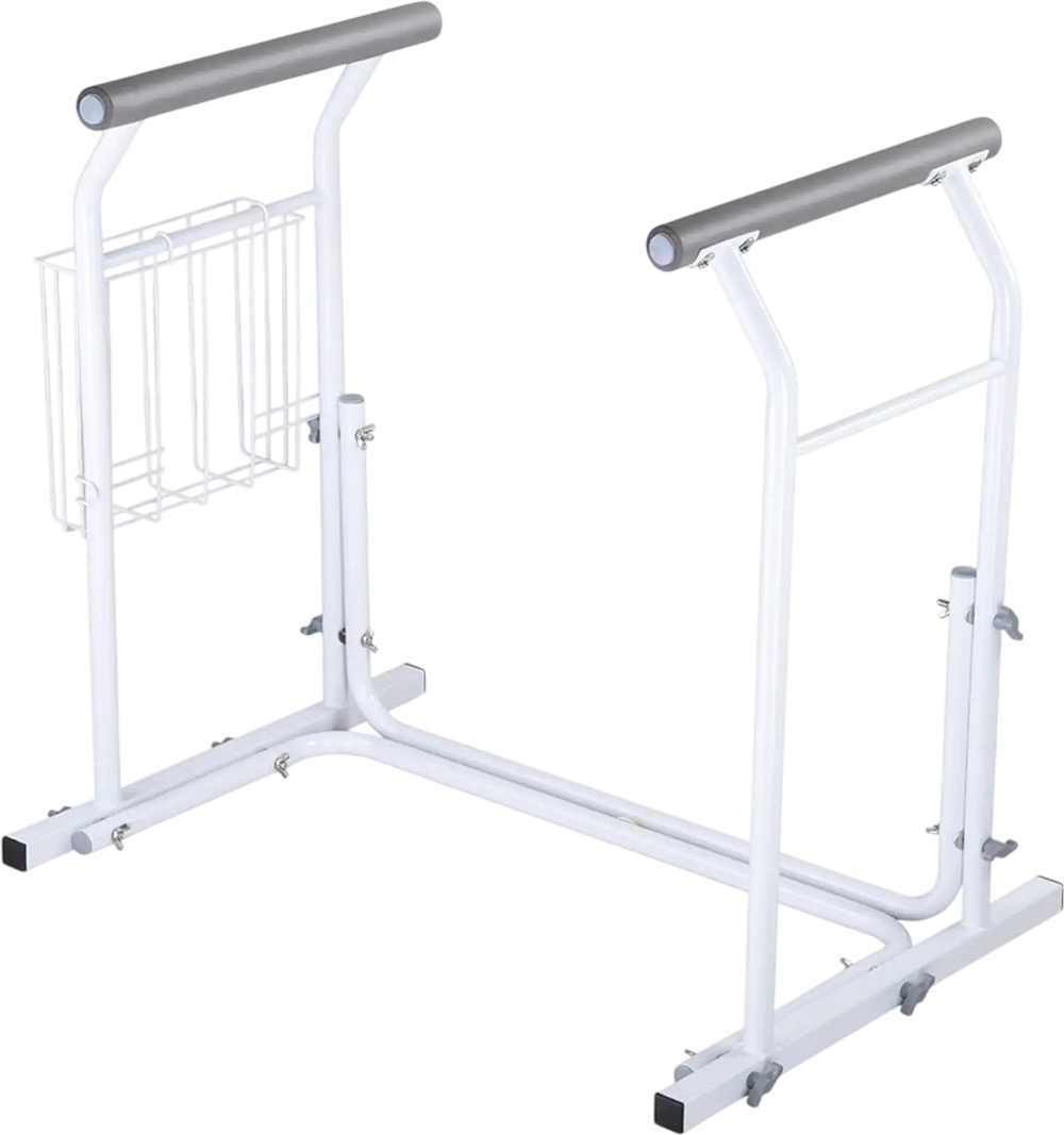 Yescom Freestanding Toilet Safety Rail Handrail with Magazine Rack New ...