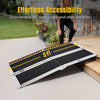 Yescom Aluminum Wheelchair Ramp 600lb Capacity 5'x29" Non-Slip Surface New