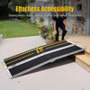 Yescom Wheelchair Ramp 600lb Capacity 6'x29" Aluminum w/ Non-Slip Surface New