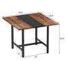 39.5" square conference table featuring a stylish splice board design and a smooth surface for easy maintenance.