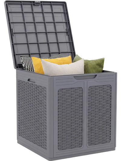 Costway 39 Gallon Lockable Deck Box Package Delivery Storage Box 96984157 New