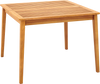 40 Inch Acacia Wood Dining Square Bistro Table with 1.96 Inch Umbrella Hole