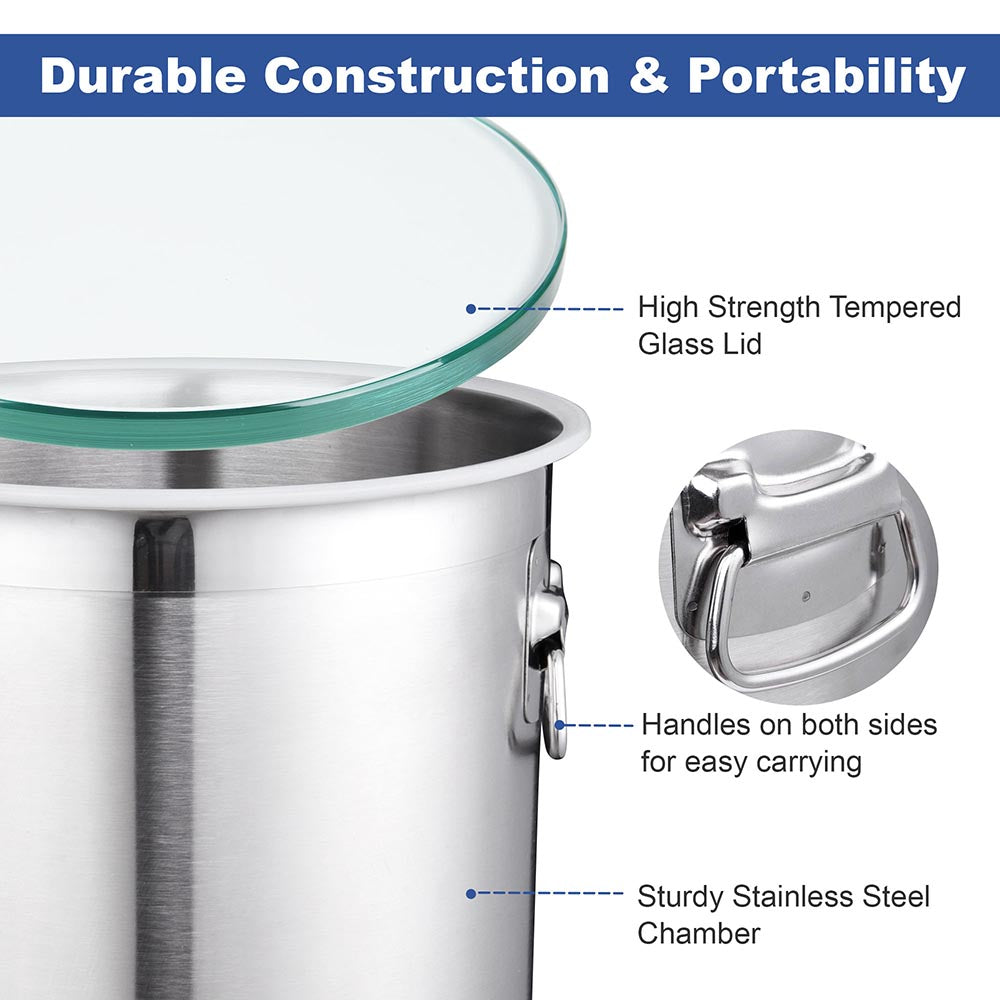 Yescom Vacuum Chamber 5 Gallon Stainless Steel New