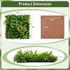3D hanging greenery hedge featuring 11 types of mixed faux plants, perfect for indoor or outdoor decor.