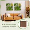 20" x 20" wall-mounted 3D hanging succulents with 10 types of faux plants, perfect for indoor and outdoor decor.
