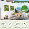 20" x 20" 3D hanging succulents with 10 types of faux plants, sun-protective and easy-to-maintain for balcony or home.