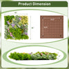 20" x 20" 3D hanging succulents with 10 types of faux plants, ideal for balcony or home decor, featuring easy.